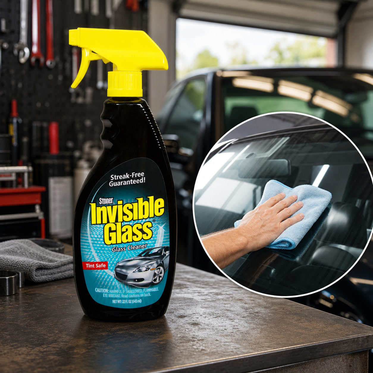 Glass Cleaner Streak - Spray Limpador de Vidros Premium Sem