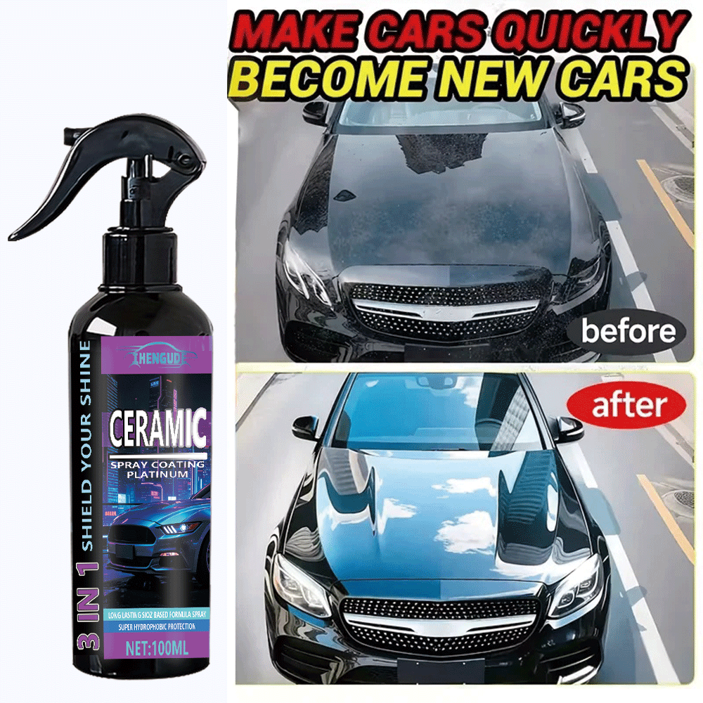 Car Wax Ceramic Coating - Spray de Revestimento Cerâmico Nano 3