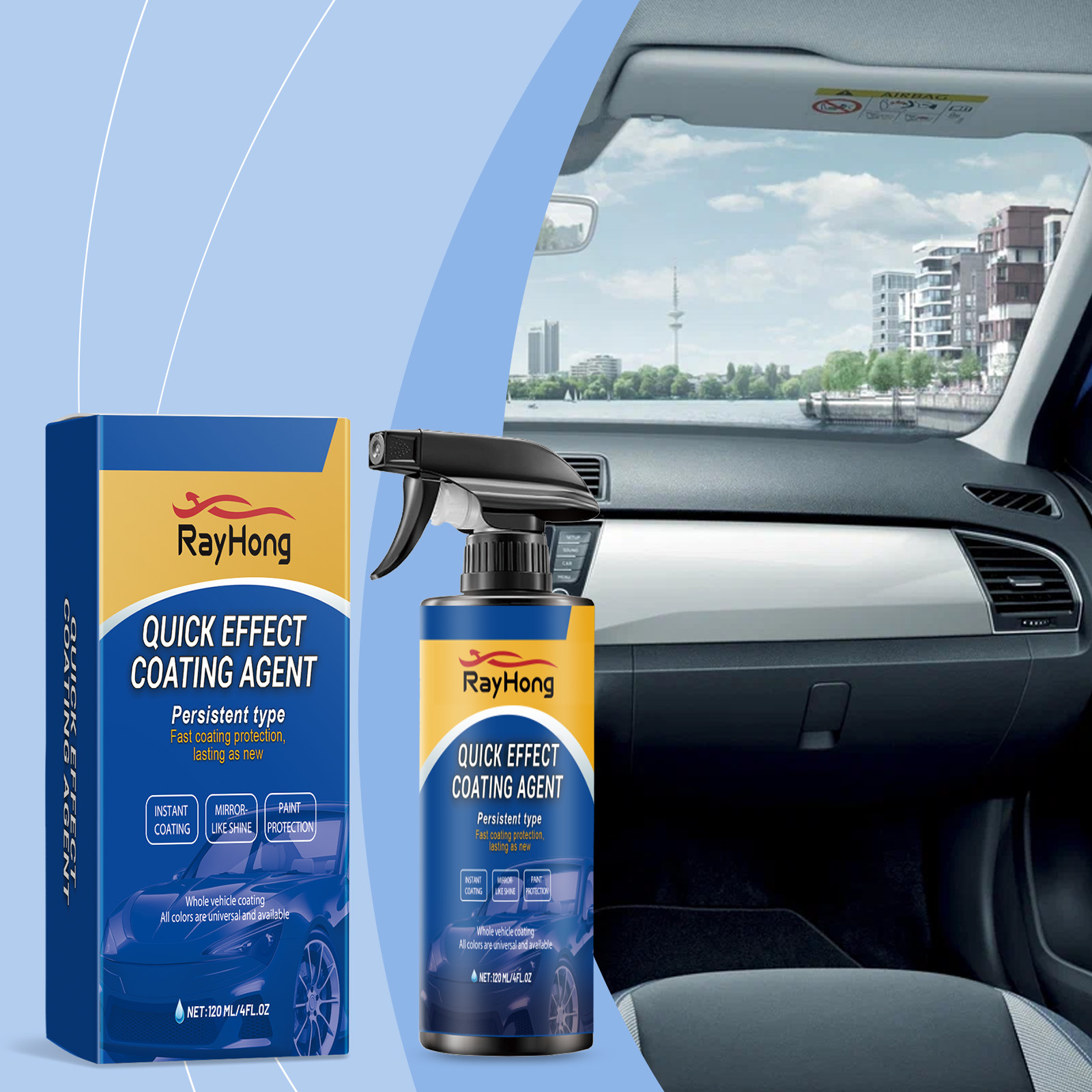 Car Wax Ceramic Coating - Spray de Revestimento Cerâmico para Carros,