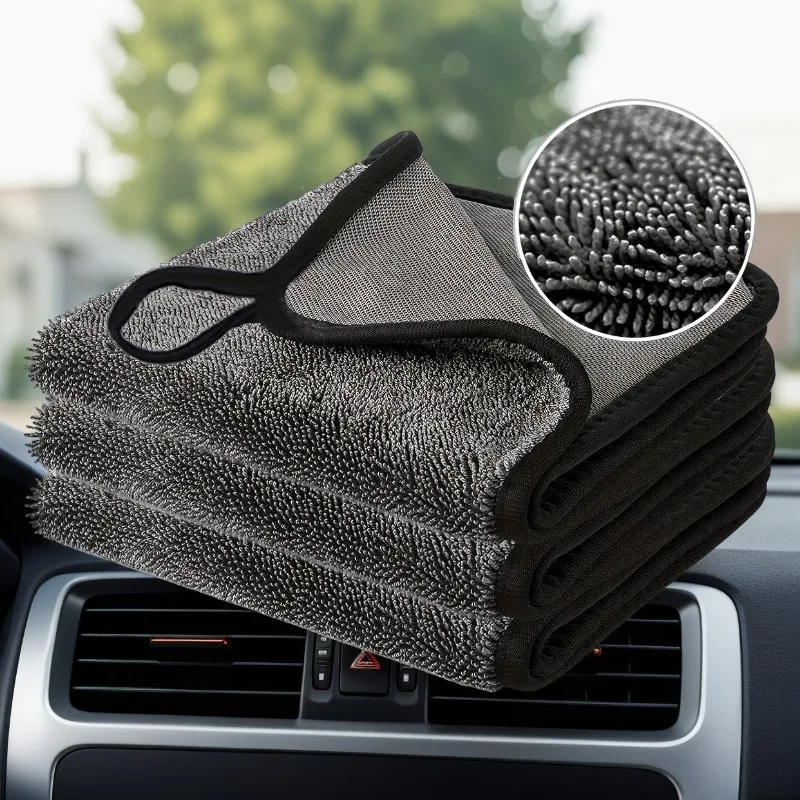 Microfiber Towel Detailing - Toalha de Limpeza Automotiva 500GSM Ultra-Absorvente