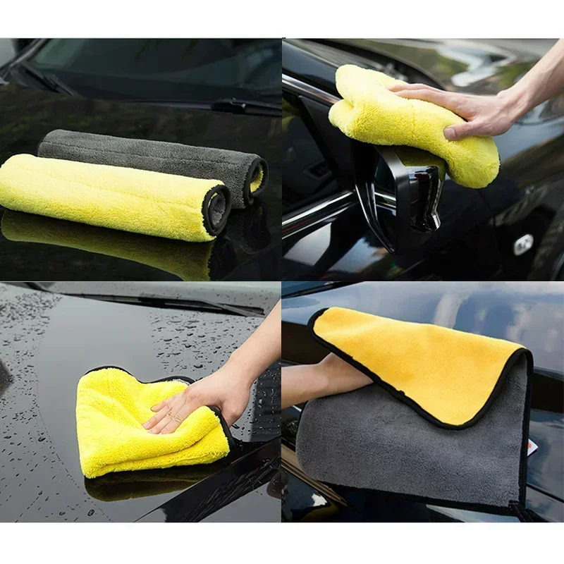 1/5 pçs engrossar toalhas de l - Microfiber Towel Detailing avaliação e preço