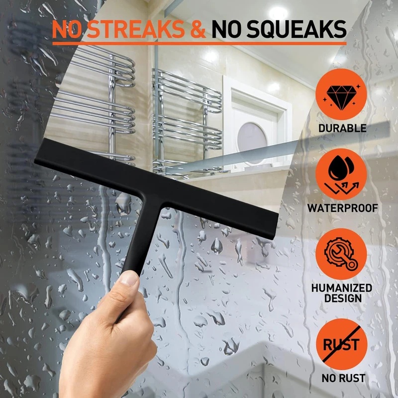 Raspador de Silicone Preto Fos - Glass Cleaner Streak avaliação e preço